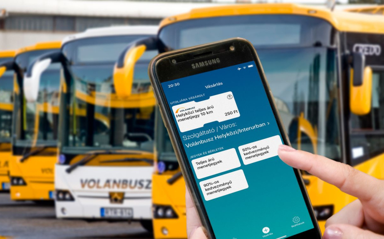 A Volánbusz-jegyek már a MÁV-appból is megvásárolhatók