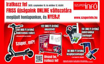 Iratkozzon fel a Szuperinfó online újságjára, és nyerjen értékes ajándékokat!