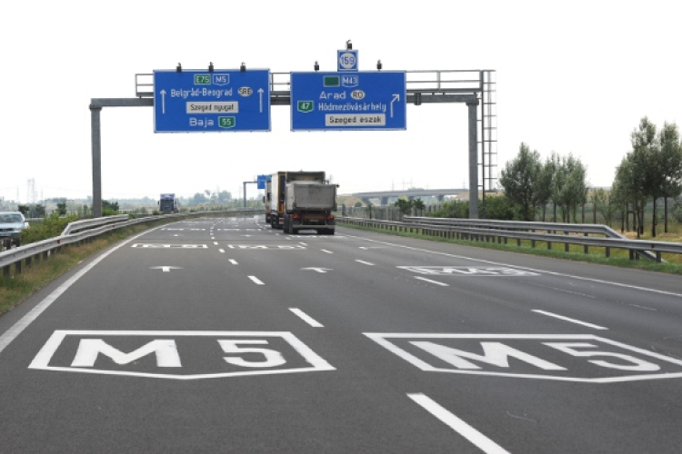 Baleset az M5-ös autópályán