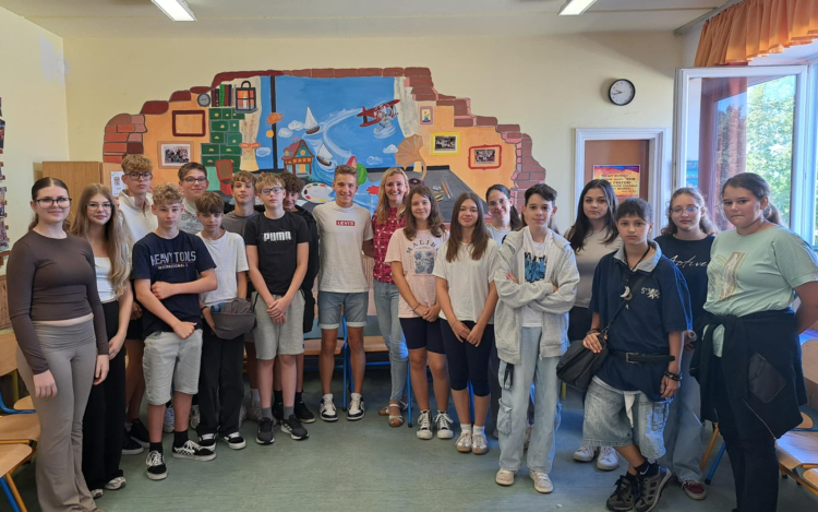 Visszatért régi iskolájába Trungel-Nagy Zalán, hogy inspirálja a diákokat