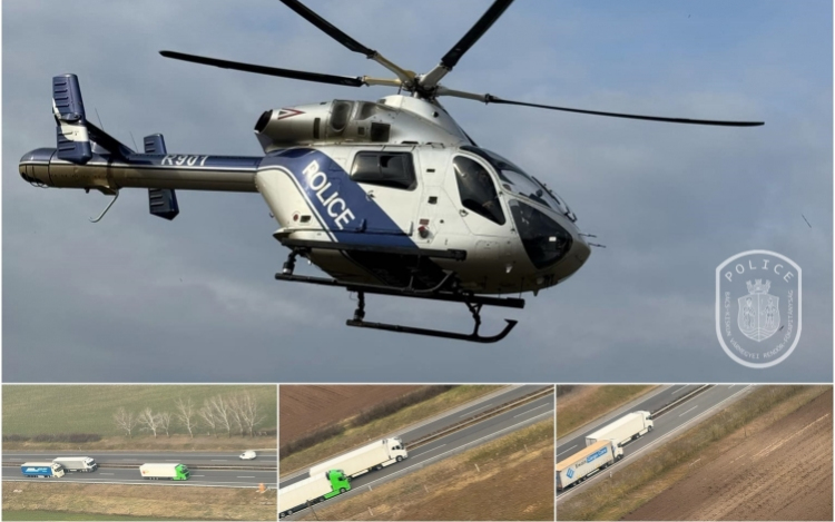  Huszonkét szabályszegő teherautóst kaptak el egy óra alatt