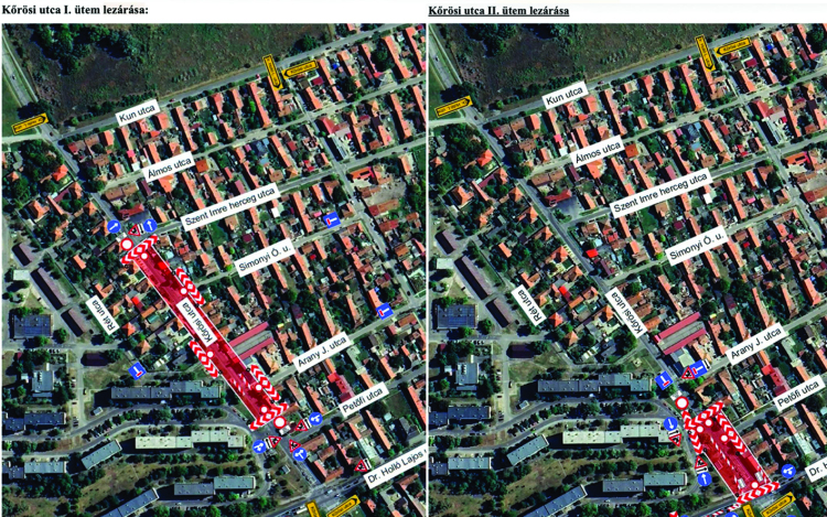 Folytatódik a Kőrösi utca felújítása – ideiglenes útlezárásokra kell számítani