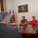 Városunk polgármestere köszöntötte az Olimpiáról hazatérő Csontos Piroskát