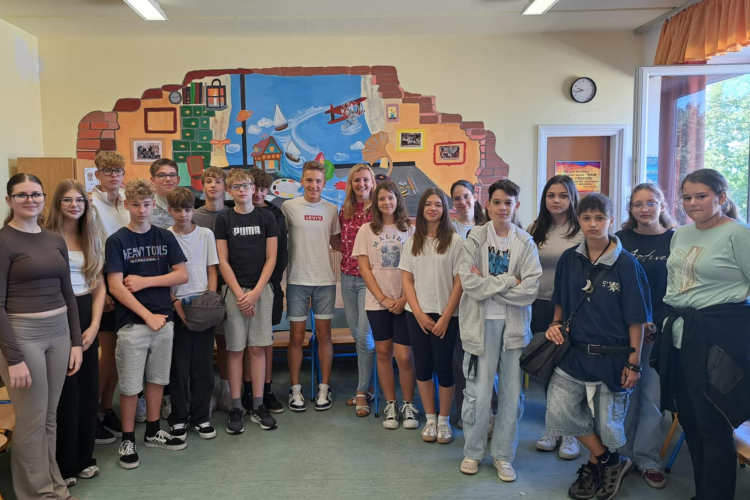 Visszatért régi iskolájába Trungel-Nagy Zalán, hogy inspirálja a diákokat